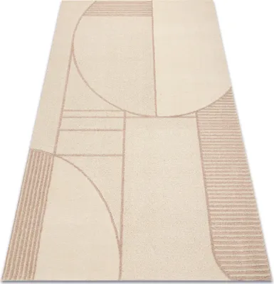 Produktbild von FLUX 461.14.AE200 Wollteppich OSTA - Geometrisch, Strukturell, Loft beige / rosa beige 240x340 cm