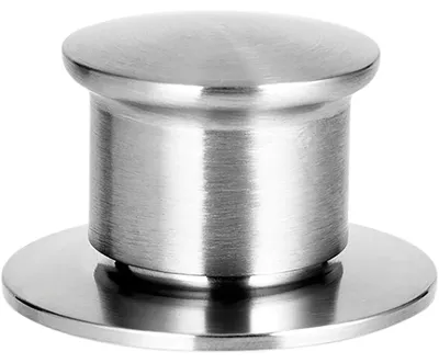 Produktbild von CARESSI Excenter-Set 708193 mit Zugknopf in EDELSTAHL zum Nachrüsten von Spülen mit Handbetätigung / Excenterbedienung
