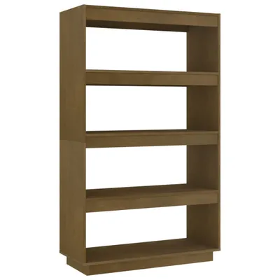 Produktbild von vidaXL Bücherregal/Raumteiler Honigbraun 80x35x135 Massivholz Kiefer