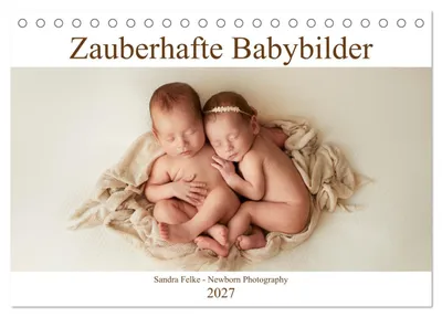 Produktbild von Zauberhafte Babybilder (Tischkalender 2027 DIN A5 quer), CALVENDO Monatskalender