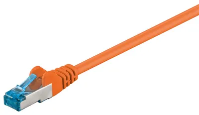 Immagine prodotto di 10 cavi patch Goobay 93818 CAT 6A, S/FTP (PiMF), arancioni, 5 m - conduttori in rame (CU), guaina priva di alogeni (LSZH)
