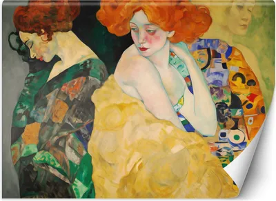 Produktbild von Vlies fototapete Abstrakte Frauen - G. Klimt 350x245 cm Feeby Gold inkl. Kleber einfache Montage