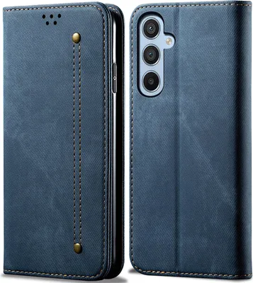 Produktbild von Galaxy A14 Hülle, Leder Brieftasche Flip Bookstyle Schutzhülle mit Standfunktion für Samsung Galaxy A14 5G/4G Blau