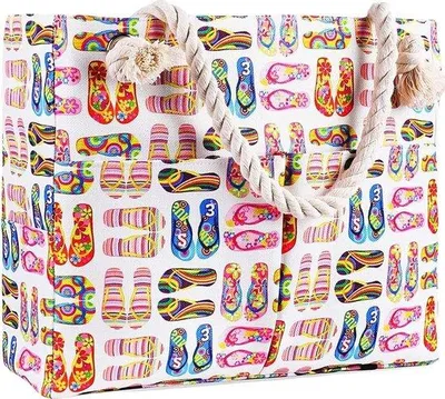 Produktbild von Famanu Strandtas XXL - Wasserfeste Badetasche mit Reißverschluss - Große Shopper für Strand und Reisen