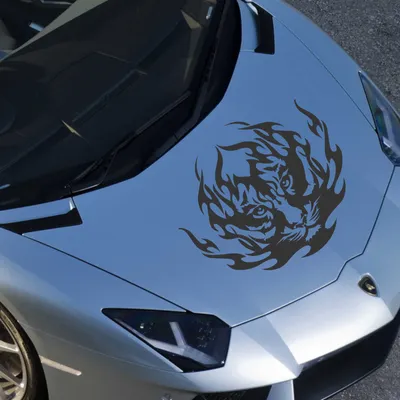 Produktbild von Aufkleber - Autoaufkleber "Tiger Tribal" 60cm x 52cm schwarz - Tuning Carystyling Heckscheibe Auto