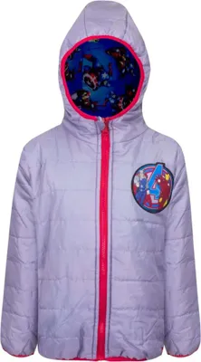 Produktbild von Marvel Avengers Kinder Wende Jacke - Größe 104 bis 140 – Grau / 104