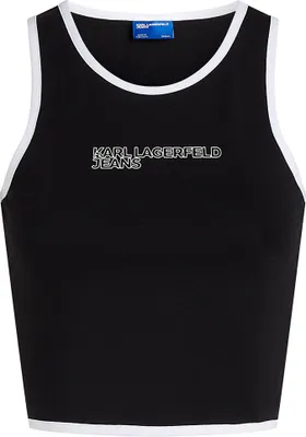 Produktbild von Karl Lagerfeld Outline Logo Kurzarm-t-shirt Schwarz M Frau Schwarz M