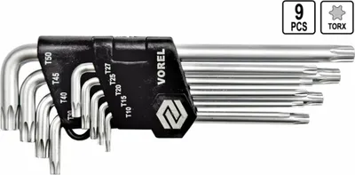 Produktbild von VOREL Torx-Schlüssel-Set 9-tlg.