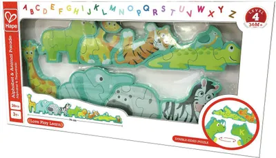 Produktbild von Hape Alphabet & Animal Parade, 26 Stück(e), Tiere, 3 Jahr(e)