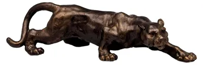 Produktbild von Skulptur einer Raubkatze in Bronze-Optik