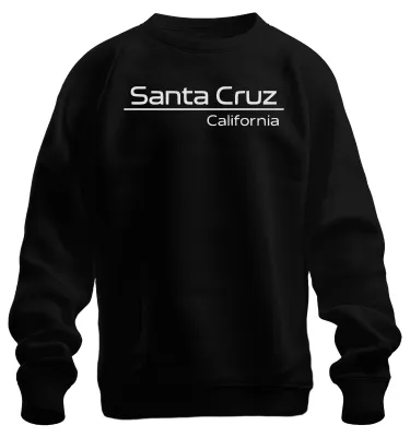 Obrázok produktu pre Santa Cruz California Surfing Beach California Pacific Coast Uni mikina, čierna, M
