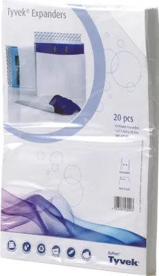 Produktbild von Tyvek Faltentasche 00067180 C4/38F 55g oF hk weiß 20 St./Pack.