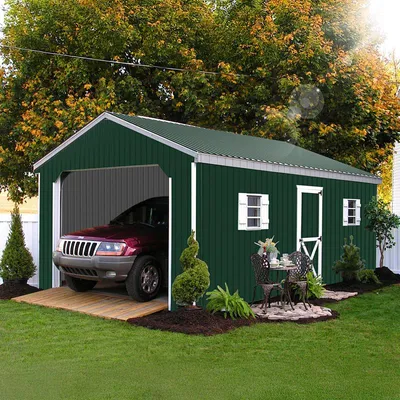 Produktbild von Ikodm 36x Profilblech Trapezblech Dachblech, Verzinktes Stahlblech - Wellenprofil in Grün, Stahl Außenbereich Dachplatten, für Dächer, Carports
