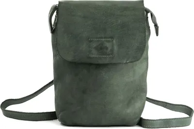 Produktbild von HAROLD'S Leder Umhängetasche Handytasche Submarine Smartphonebag Green dunkelgrün