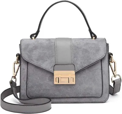 Immagine prodotto di Ladies Handbag Borsa a tracolla piccola Borsa a tracolla elegante in ecopelle nera