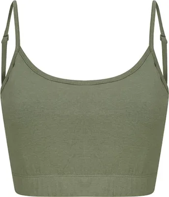 Immagine prodotto di SF Women SK230 | Top cropped moda sostenibile donna - Colore: Khaki - Taglia: L