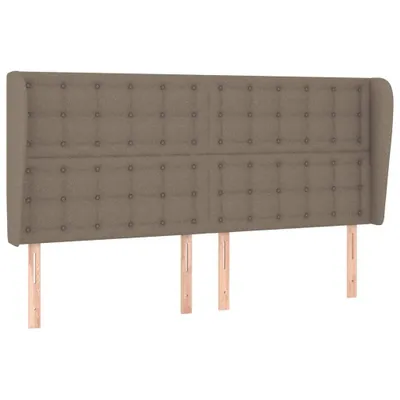 Produktbild von Kopfteil mit Ohren Taupe 203x23x118/128 cm Stoff
