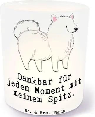 Produktbild von Mr. & Mrs. Panda Kerzenhalter Spitz Moment - Transparent - Geschenk, Lichtglas, Teelichthalter Glas, Kerzen Windlicht