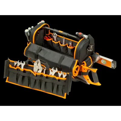 Obrázok produktu pre Bahco 4750FB1-19B Elektrikár, remeselník, domáci majster, technik, univerzálna taška na náradie, nevybavená 1 kus (Š x V x H) 355 x 230 x 470 mm (4750FB1-19B)