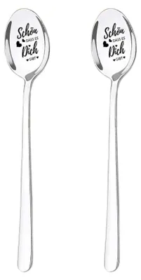Productafbeelding van Koffielepels - Set van 2 stuks - RVS - Zilverkleurig