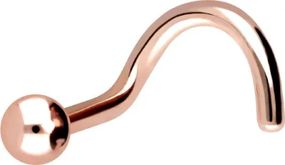 Produktbild von Nasenpiercing, Nasenstecker Titan Nasenstecker Spirale KUGEL