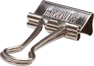 Produktbild von MAUL Foldback-Klemmer mauly® Federstahl Metall 12 Stück 19 mm silber