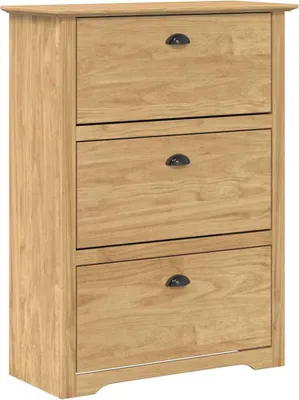 Produktbild von vidaXL Schuhregal BODO Honigbraun 80 x 35 x 118 cm Holzwerkstoff
