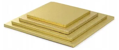 Produktbild von MODECOR Tortenunterlage Quadratisch Gold 35 cm