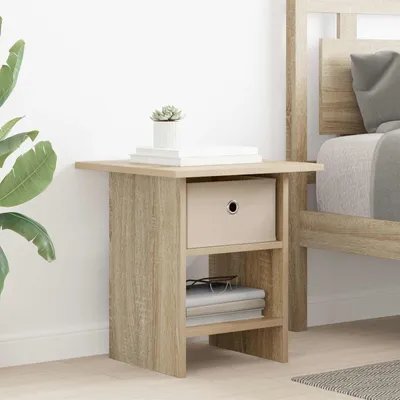 Zdjęcie produktu dla Maison Exclusive – szafka nocna z drewna dębowego Sonoma, 41 x 40 x 45 cm, materiał drewnopochodny