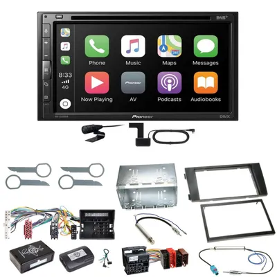 Produktbild von Pioneer AVH-Z5200DAB Android Auto Carplay Einbauset für Audi A6 4B Facelift