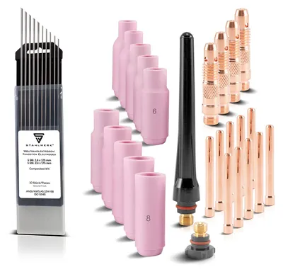 Produktbild von STAHLWERK WP-26 WIG Schweißzubehör Set 36-teilig