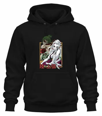 Zdjęcie produktu dla Kimetsu no Yaiba Daki Gyutaro Demons Anime Gift Manga Uni  Bluza z kapturem, Czarny, 3XL