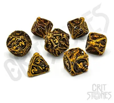 Produktbild von Dice - Metal - 7-Die Set - Royal Soulreaper Hollow