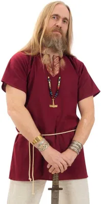 Produktbild von Tunika edel rot Mittelalter-Kostüm Herren-Outfit Faschings-Hemd (XXL)