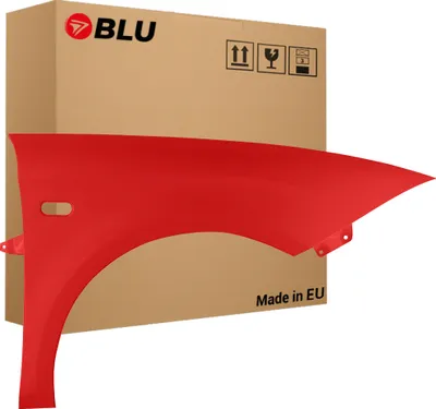 Image de BLU Aile Compatible avec Seat Leon II 2 1P1 LS3H Droite Rot Emocion | 2005-2012 | Avant | Peint| Prêt à Monter | Acier