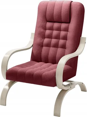 Zdjęcie produktu dla LIKMA Bordowy Fotel Pikowany Finka Tapicerowany z Podłokietnikami Stelaż Bukowy 150 kg 64x97x83 cm