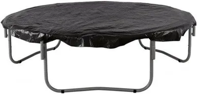 Productafbeelding van Trampolinehoes - Veiligheidsnet - Bescherming voor buiten - Regendicht en uv-bestendig - Diameter 183 cm - Zwart