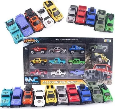 Zdjęcie produktu dla Resoraki terenowe metalowe 10szt