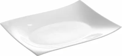Immagine prodotto di Maxwell & Williams Motion Platte Eckig, Tablett, Servierplatte, Eckig, Porzellan, Weiß, 30 cm x 22 cm, RP00330