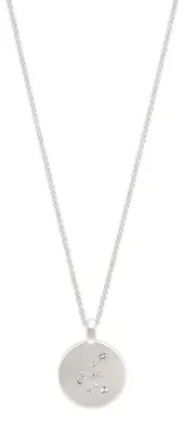 Produktbild von PILGRIM Jewelry Halskette mit Sternzeichen und Kristall (Versilbert - Wassermann