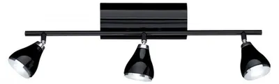 Produktbild von 7803.03.60.0000 Wofi Deckenleuchte Venice 3 x 4,4 W LED 3.000 K 810 Lumen Schwarz glänzend