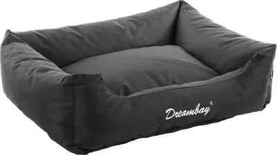 Image de Lit pour chien Dreambay noir, Couleur:bleu ; Longueur x Largeur:80 cm x 67 cm