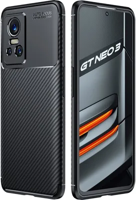Produktbild von Mobigear Racing  Realme GT Neo 3 Hülle Flexibles TPU Backcover - Schwarz