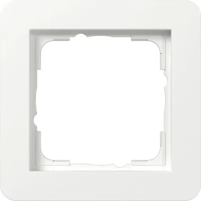 Image de Cadre de finition Gira, 1f, Gira E1, blanc pur, 1 pièce.