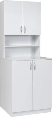 Produktbild von Waschmaschinenschrank Weiß 70x70x190,5cm - Badregal Hochschrank Waschmaschine Bad Schrank Badezimmerschrank Badmöbel Überbau