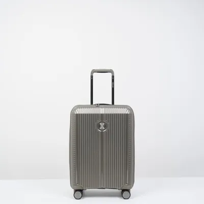 Image de Valise cabine à roulettes Verage Rome Spinner Taille S avec serrure à combinaison TSA – Valise cabine à coque rigide extensible, couleur champagne
