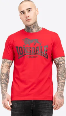 Image de T-shirt hommes regular fit LOGO Red/Black M Lonsdale