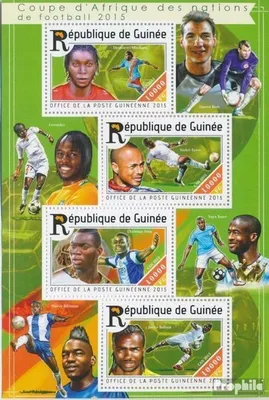 Produktbild von Briefmarken Guinea 2015 Mi 11153-11156 Kleinbogen (kompl. Ausgabe) postfrisch Fußball