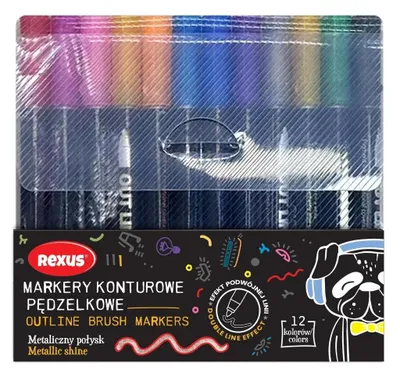 Produktbild von Konturmarker, 12 Farben – Beniamin