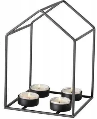 Immagine prodotto di Portacandele decorativo nero 20 cm